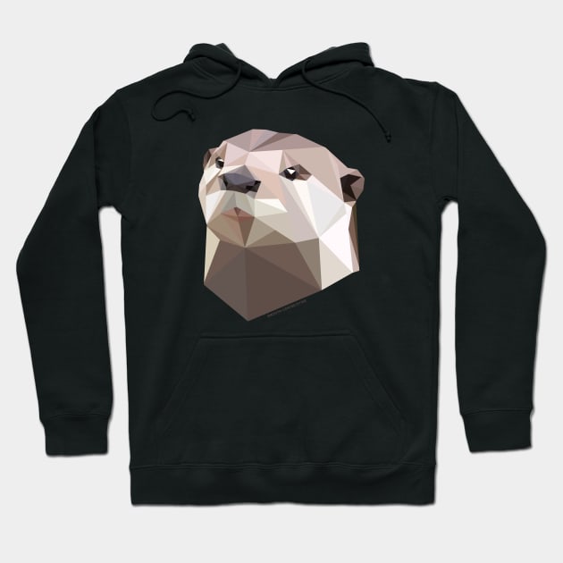 Smooth-Coated Otter Hoodie by GeometricWildlife